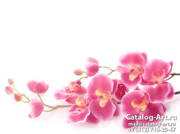 Натяжные потолки с фотопечатью - Розовые орхидеи 8